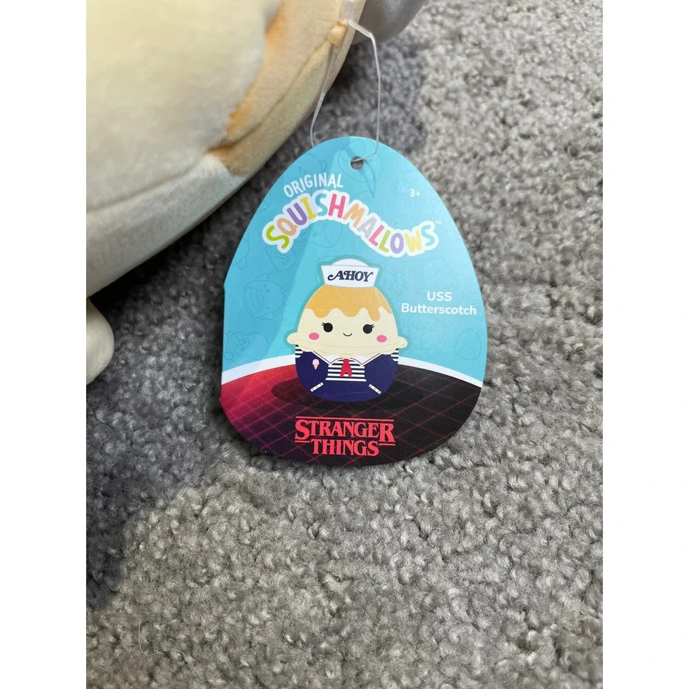 Squishmallows Stranger Things USS Butterscotch 8 inch Scoops Ahoy Plush NWT